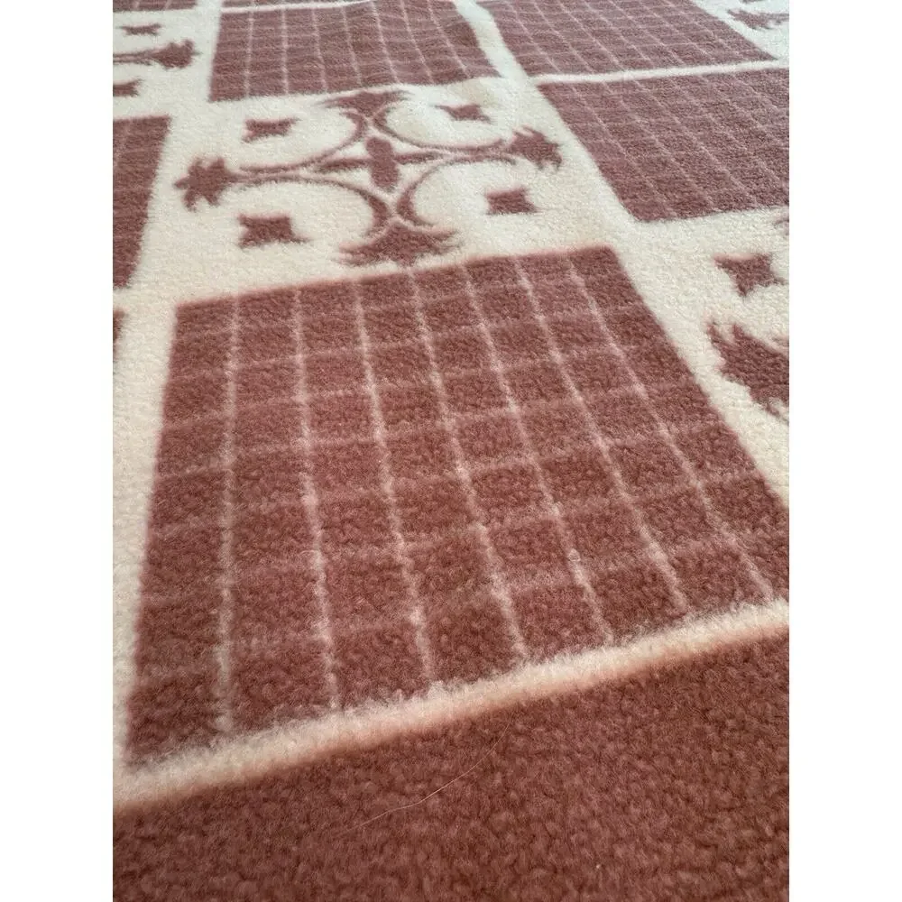 STUNNING PINK BLANKET! Korean-Japan Synthetic Fiber REVERSABLE,76